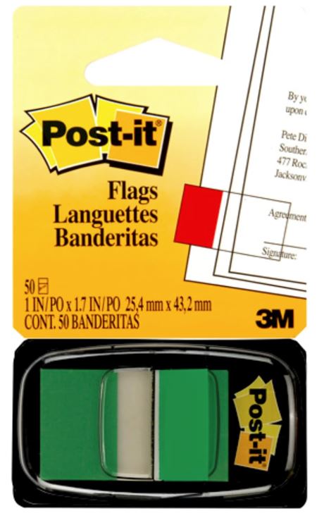 POST-IT LANGUETTE VERT