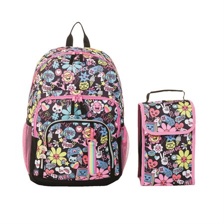 ENS.SAC A DOS BTE LUNCH FLEURS