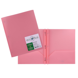 COUV. POLY 3 ATT 2 POCH. ECO OFF. ROSE