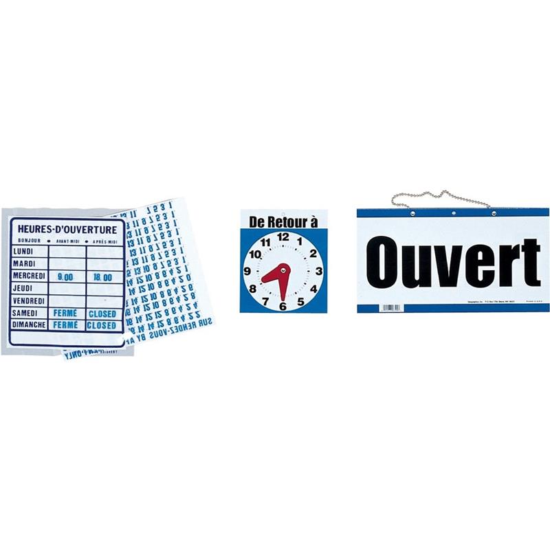 Image Enseigne réversible Horloge