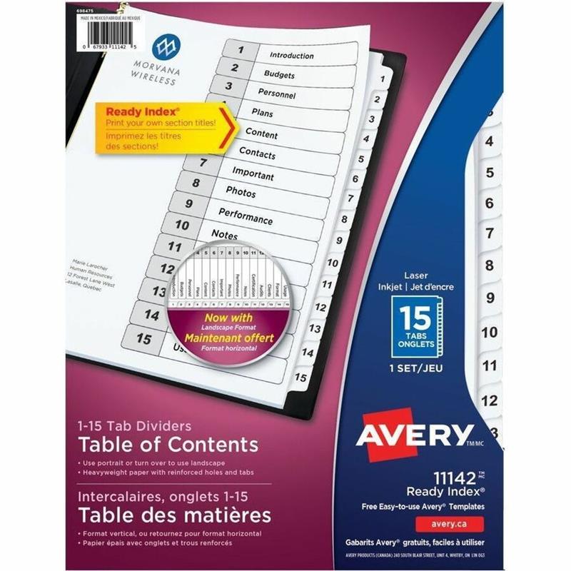 Image Ready Index® Dividers