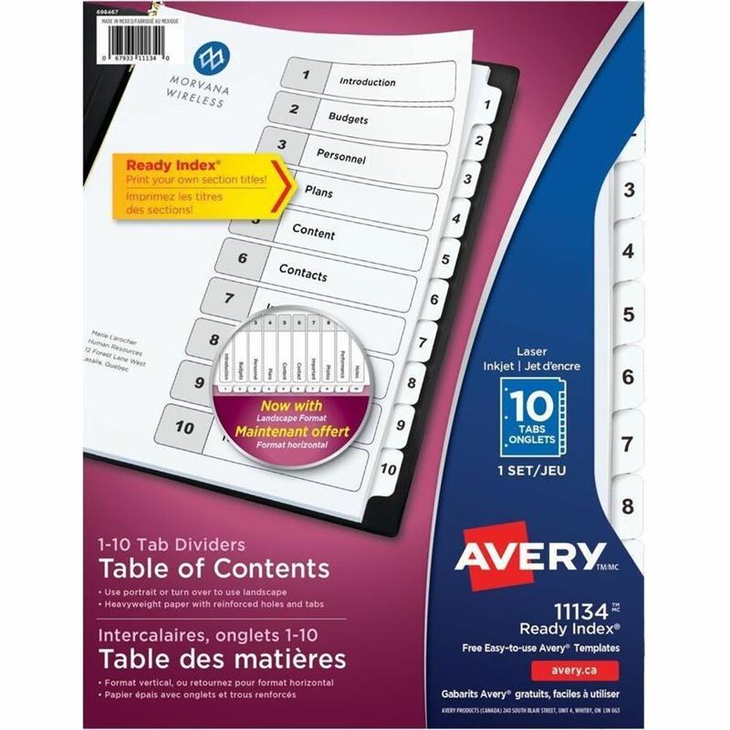 Image Ready Index® Dividers