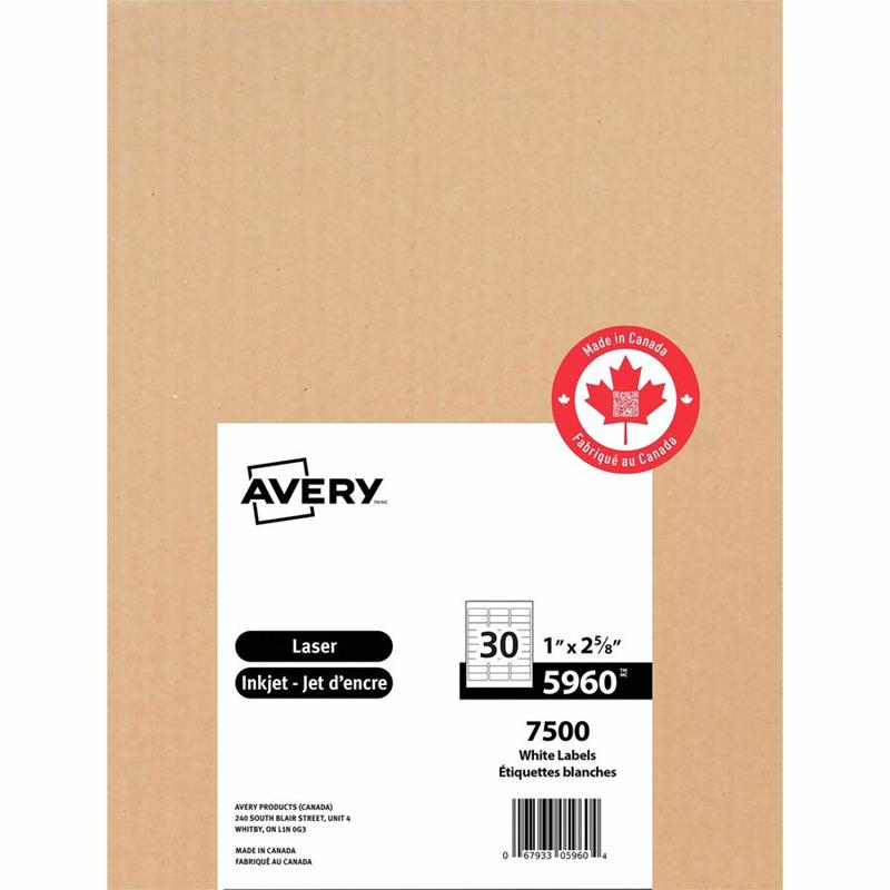 Image Étiquettes rectangulaires blanches Easy Peel®