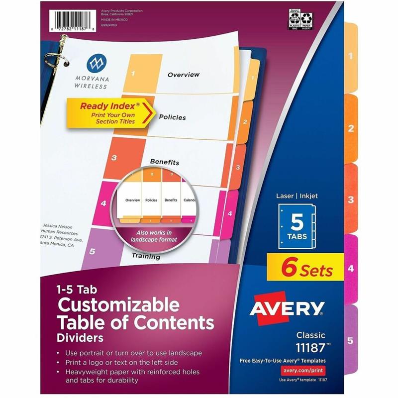 Image Ready Index® Dividers