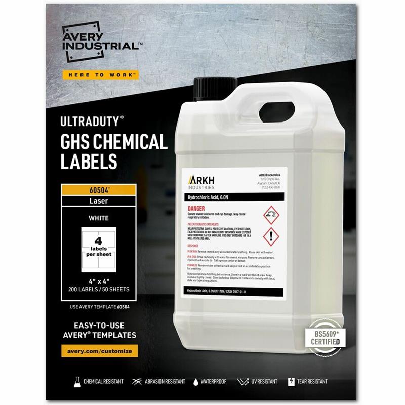 Image Étiquettes SGH pour produits chimiques UltraDuty™