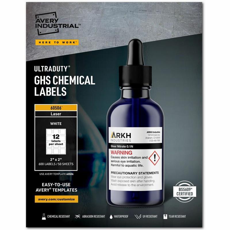 Image Étiquettes SGH pour produits chimiques UltraDuty™