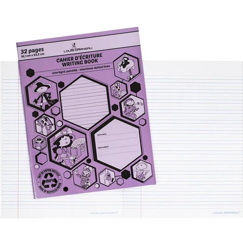 Image Cahier d'écriture pointillé et interligné Louis Garneau®